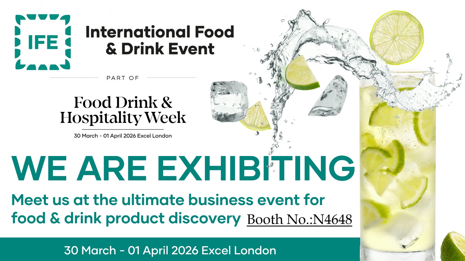 Meet us @IFE London Excel  3/31~4/1,2026